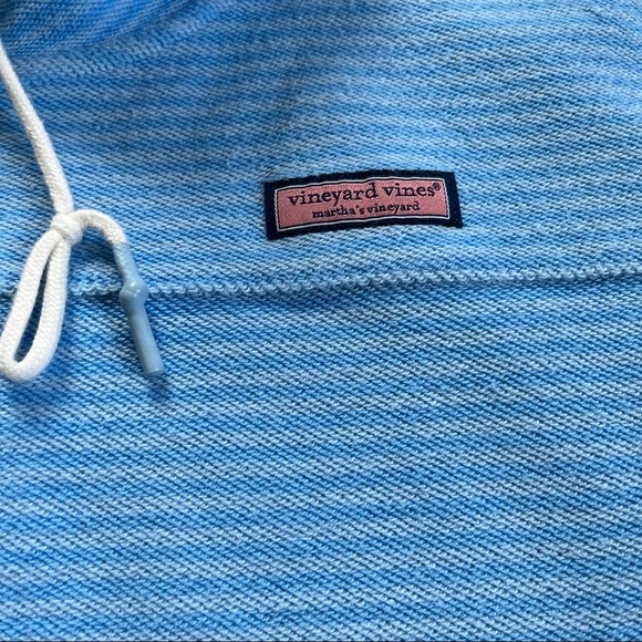 Vineyard Vines Tonal Striped Full Zip funnel neck Shep Shirt jacket sweater XL - Picture 3 of 13